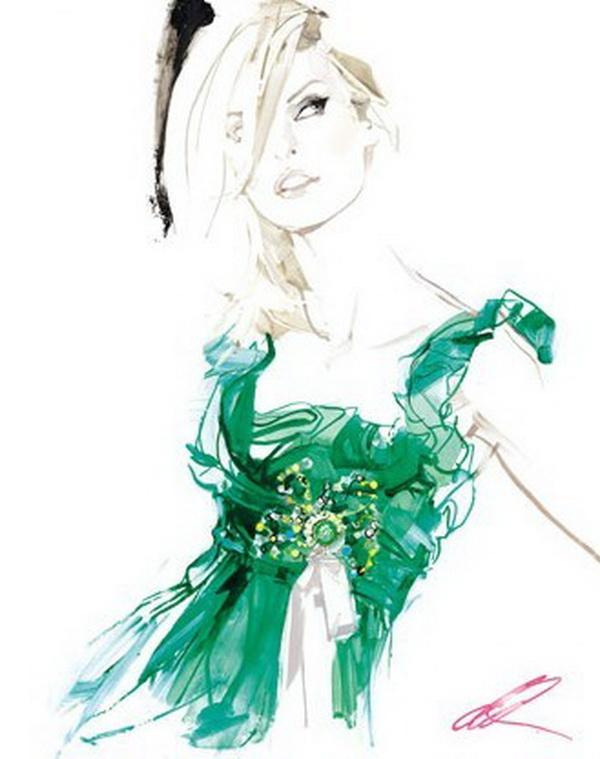 Fashion Illustrations by David Downton