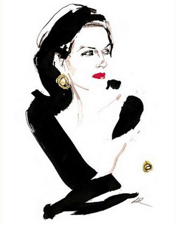 Fashion Illustrations by David Downton