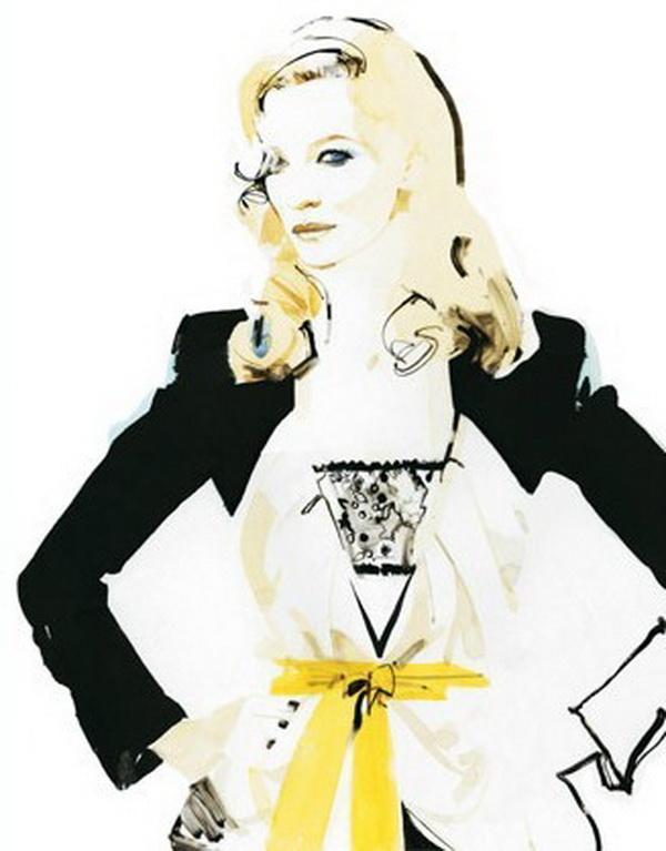 Fashion Illustrations by David Downton