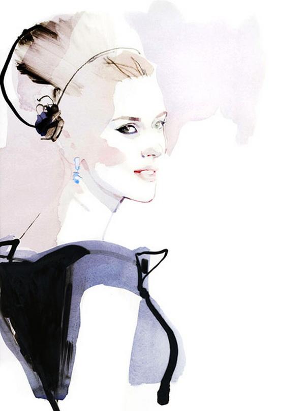 Fashion Illustrations by David Downton