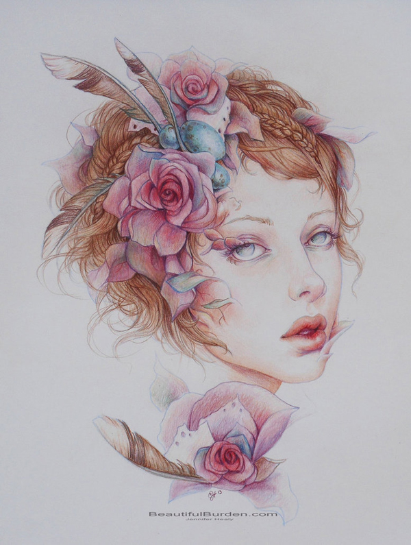 Colorful Pencil Drawings by Jennifer Healy