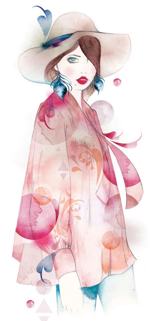 Watercolor Illustrations by Nadia Flower