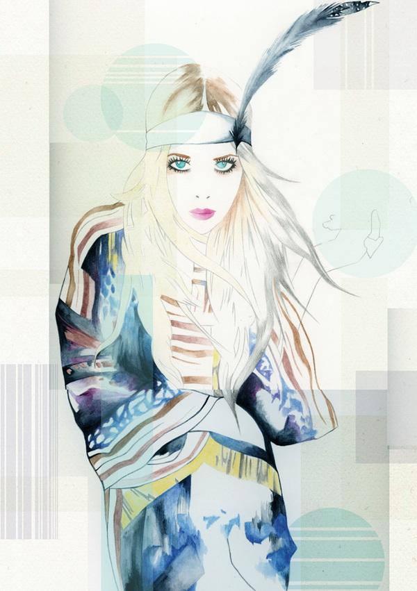 Watercolor Illustrations by Nadia Flower