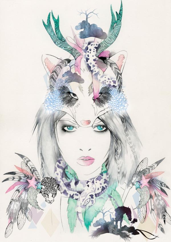 Watercolor Illustrations by Nadia Flower
