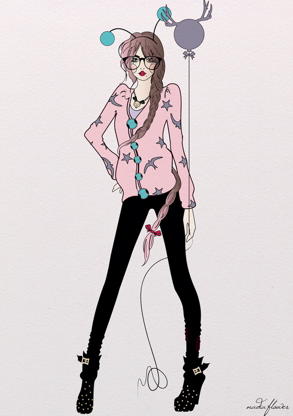 Watercolor Illustrations by Nadia Flower