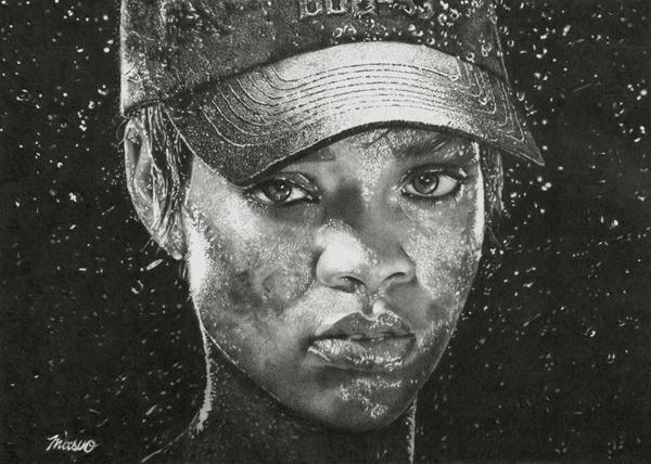 Pencil art by MITSUO2