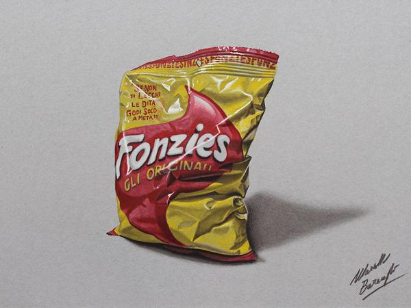 Colored Pencils Drawing by Marcello Barenghi