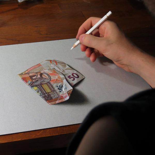 Colored Pencils Drawing by Marcello Barenghi