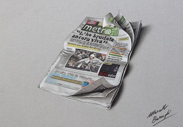 Colored Pencils Drawing by Marcello Barenghi