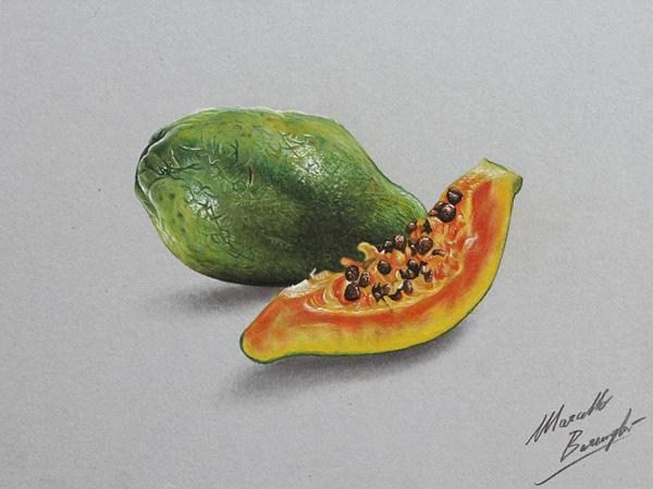 Colored Pencils Drawing by Marcello Barenghi