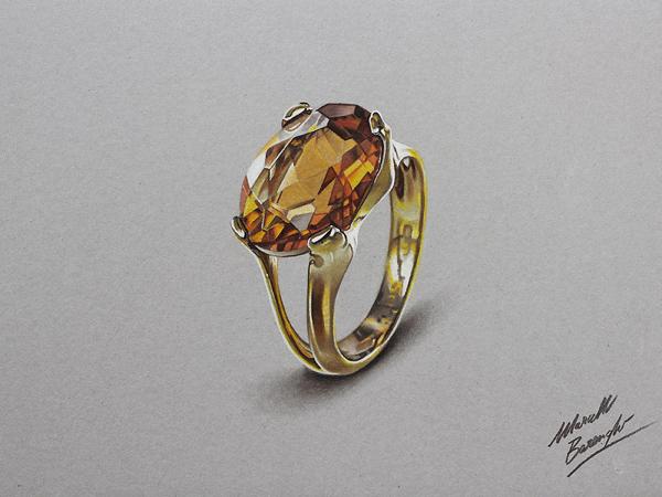 Colored Pencils Drawing by Marcello Barenghi