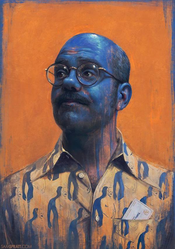 Portrait Illustrations by Sam Spratt