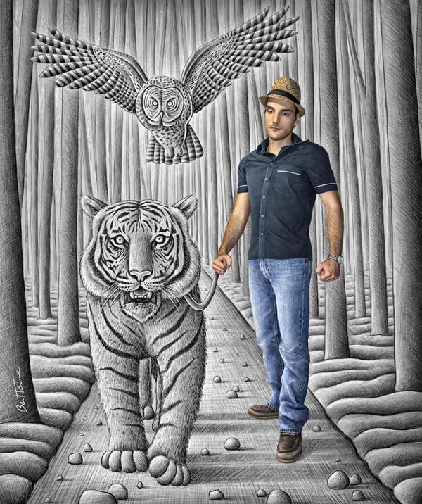 Mixed Media Illustrations by Ben Heine