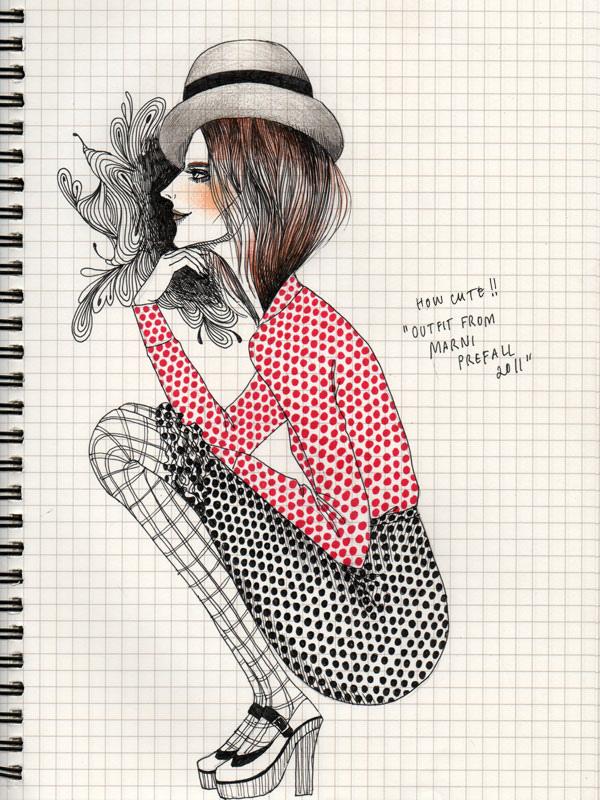 Fashion Illustrations by Wa-tinee Paleebut