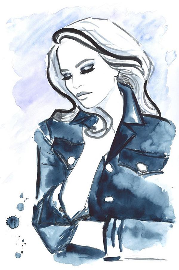 Watercolor Portrait Illustrations by Natalia Turea
