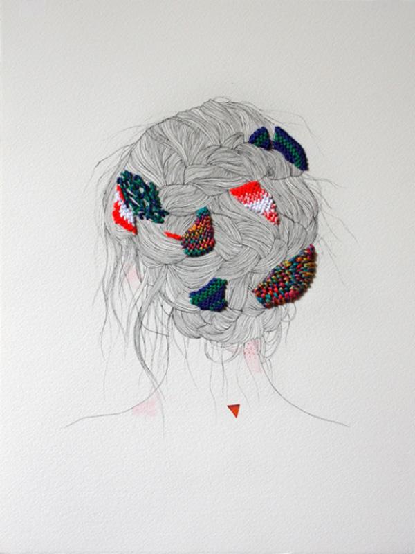 Embriodered Illustrations by Izziyana Suhaimi