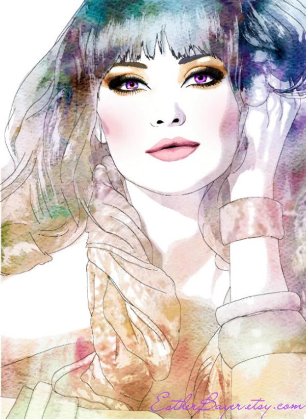 Portrait Illustrations by Esther Bayer