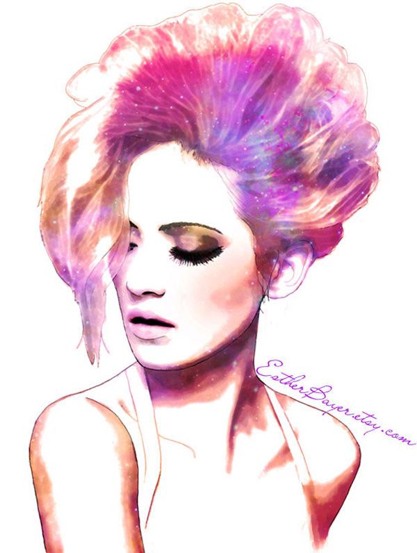 Portrait Illustrations by Esther Bayer
