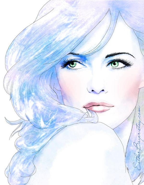 Portrait Illustrations by Esther Bayer