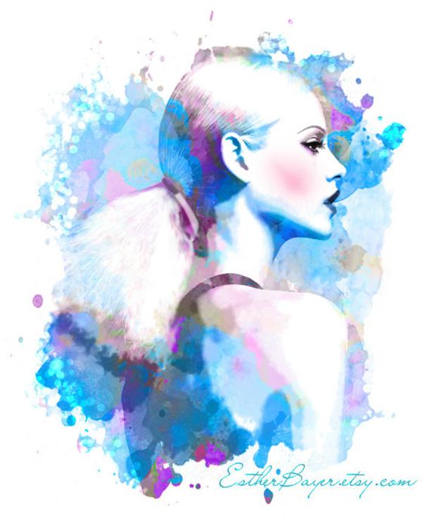 Portrait Illustrations by Esther Bayer
