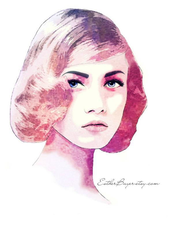 Portrait Illustrations by Esther Bayer