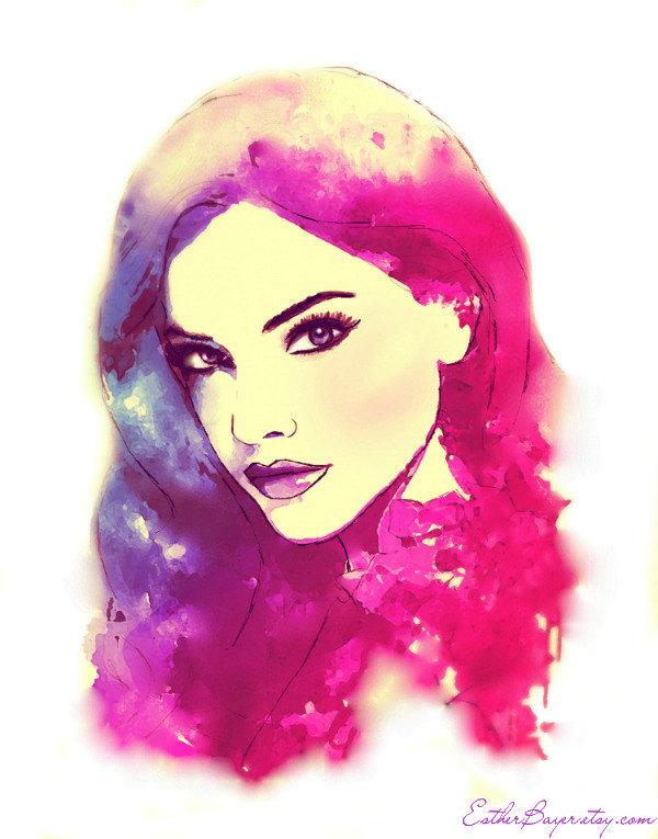 Portrait Illustrations by Esther Bayer