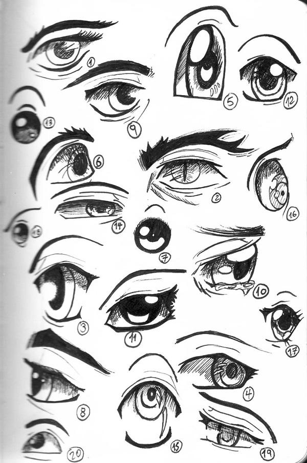 30 Expressive Drawings of Eyes