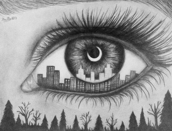 30 Expressive Drawings of Eyes