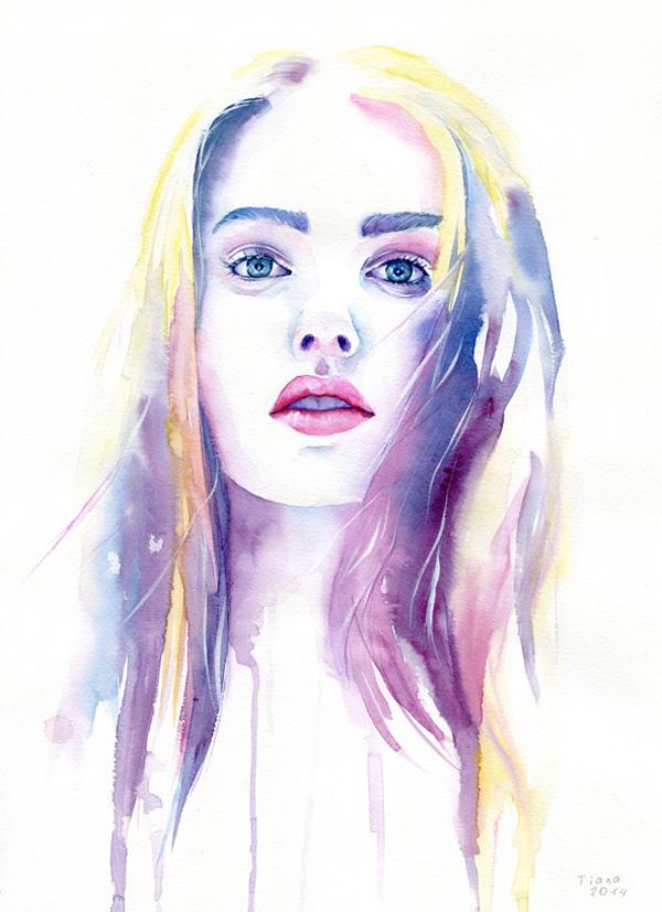 Watercolor Paintings by Cora and Tiana