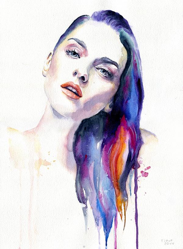 Watercolor Paintings by Cora and Tiana