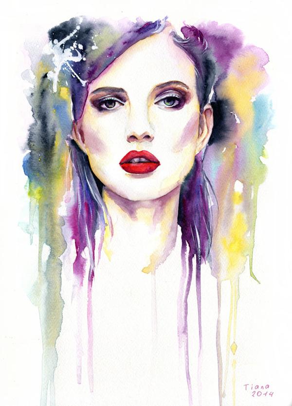 Watercolor Paintings by Cora and Tiana