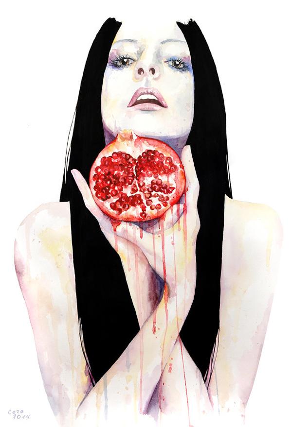 Watercolor Paintings by Cora and Tiana