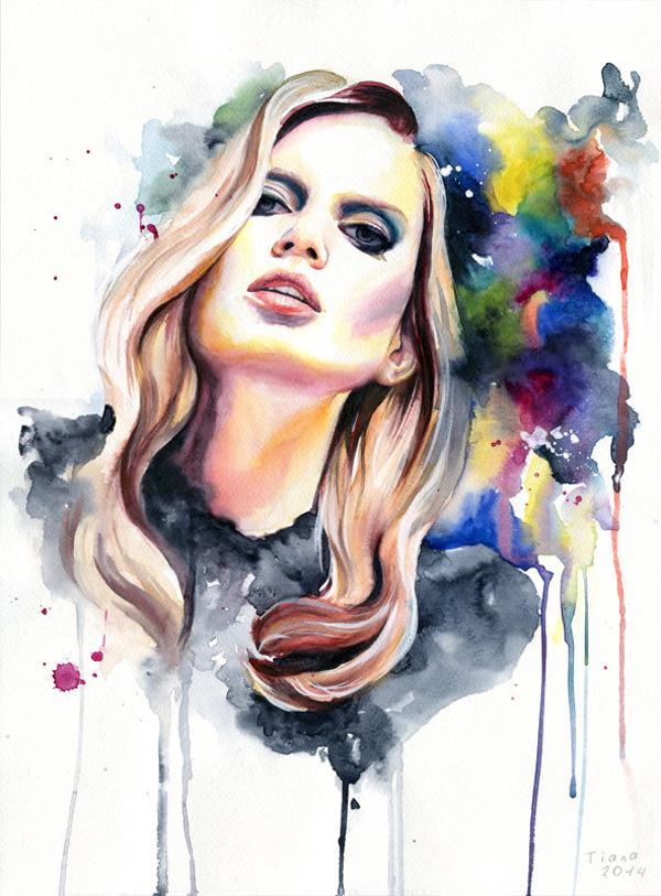 Watercolor Paintings by Cora and Tiana