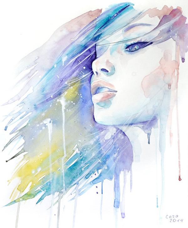 Watercolor Paintings by Cora and Tiana