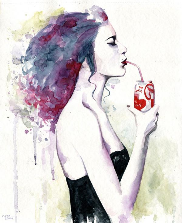 Watercolor Paintings by Cora and Tiana