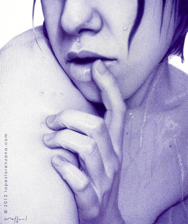 Photorealistic Portrait Drawings by Nathan Lorenzana