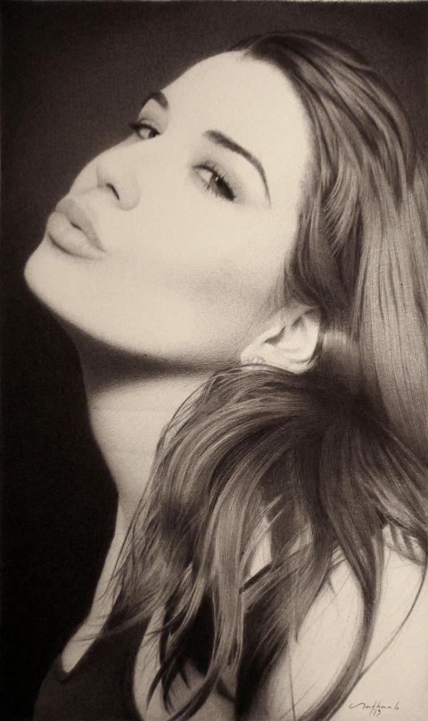 Photorealistic Portrait Drawings by Nathan Lorenzana