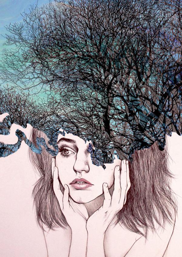 Combine the beauty of human and nature