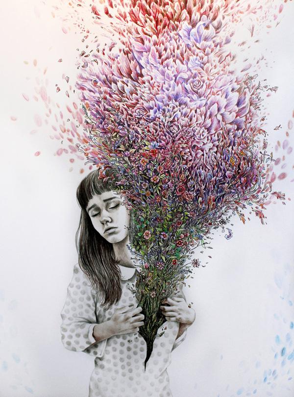Combine the beauty of human and nature
