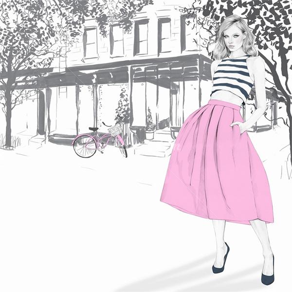 Chic Fashion Illustrations by Kelly Smith