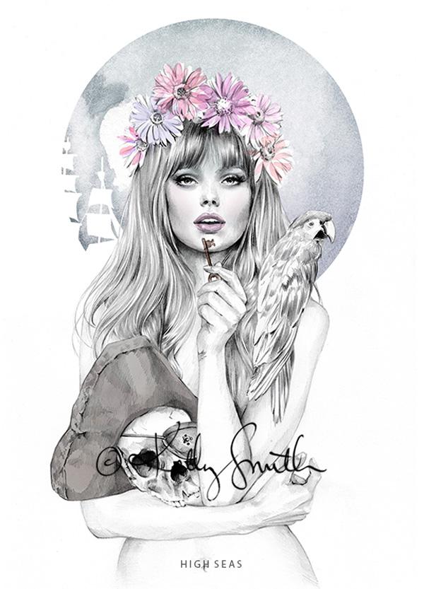Chic Fashion Illustrations by Kelly Smith