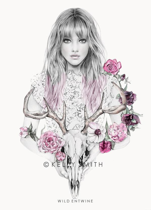 Chic Fashion Illustrations by Kelly Smith