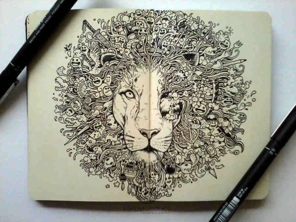 Moleskin Doodles by Kerby Rosanes