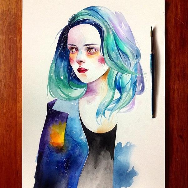 Watercolor Illustrations by Kazel Lim