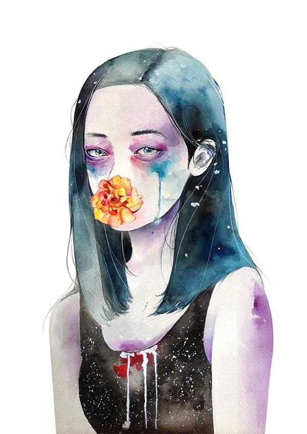 Watercolor Illustrations by Kazel Lim
