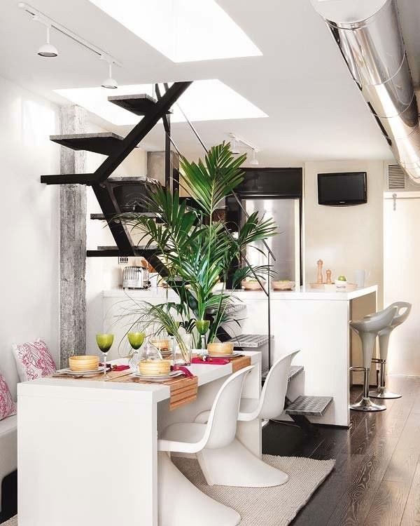Colorful Two-Level Apartment in Madrid