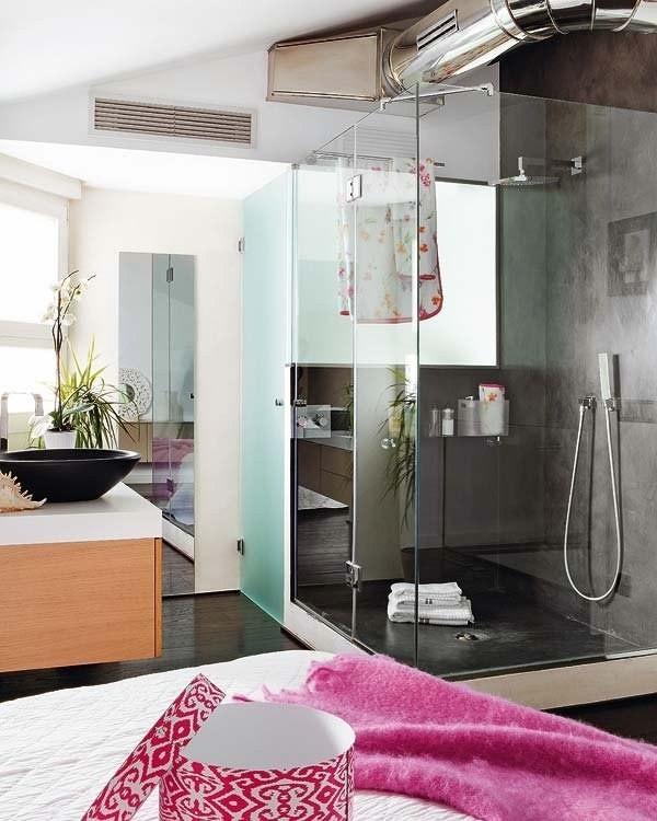 Colorful Two-Level Apartment in Madrid