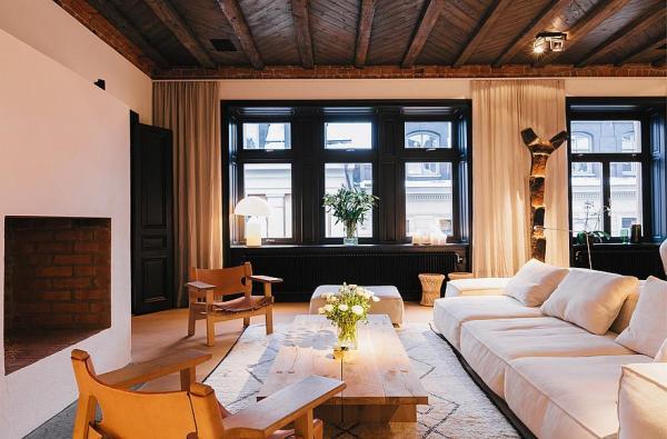 7-Room Stockholm Duplex with Cozy Interior Designs