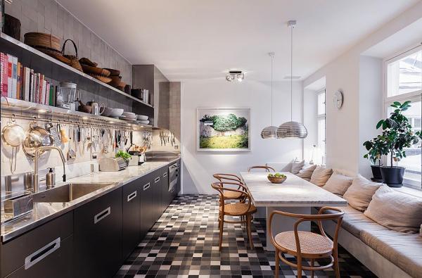 7-Room Stockholm Duplex with Cozy Interior Designs
