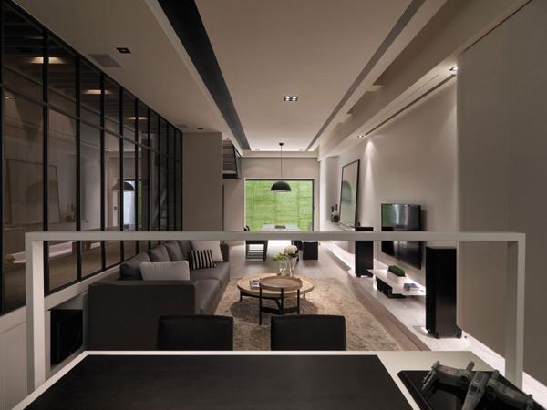Elegant Interior Design of A Multilevel Apartment